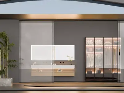 Modern Holiday Villa blender 3d  Low-poly 3D model