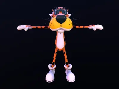 Asset - Cartoons - Character - Chester - Pepsi Low-poly 3D model