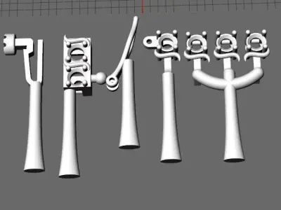 Tennis Bracelet Combo 3 Sizes 3D Model Pack