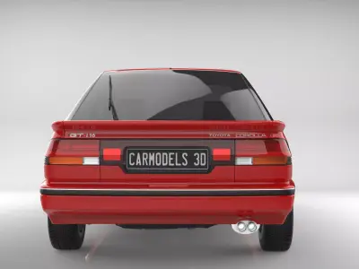 Toyota Corolla Liftback GTi E90 3D model