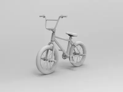 BMX Bike Low-poly 3D model