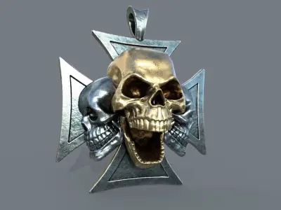 Maltese Cross 3SKL Low-poly 3D model