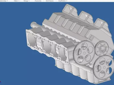 Assembly Crankshaft 3D print model