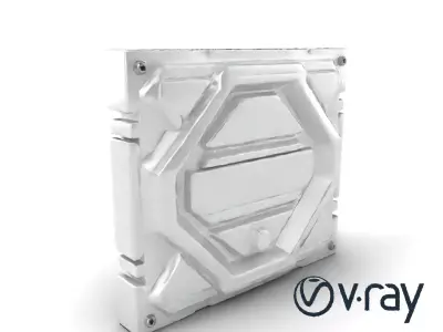 Futuristic Modular Wall Panel Design model pack Low-poly 3D model