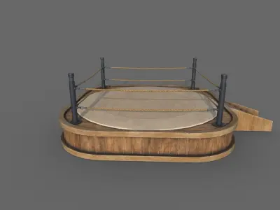 Boxing Ring Low-poly 3D model