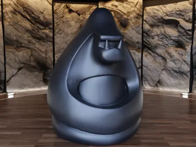 Gorilla Creature Decorative Fan Art Toy 3D print model