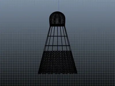 Shuttlecock badminton 3D model