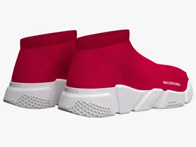 Balenciaga Speed Trainers Low Pink 3D model