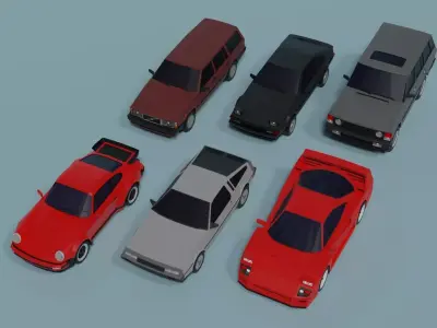 Low Poly Cars Pack