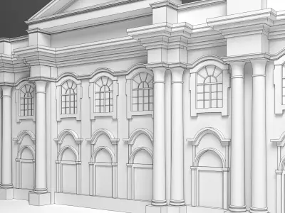 English Facade 3D model order