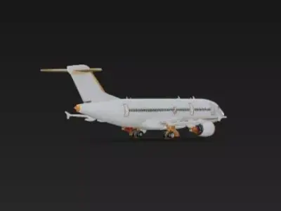 Luxury Private Jet Holiday Tour 3D Model Int 3D print model
