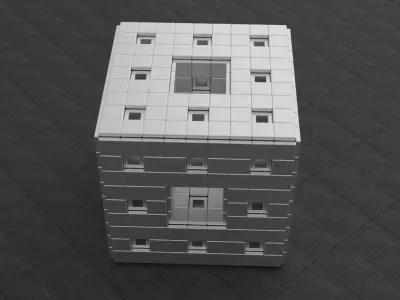 Sci fi Cube Free 3D print model