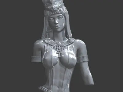 Egyptian cleopatra Bust 3D print model