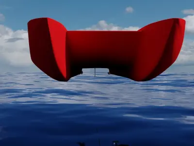 Racing Powerboat 3D Model 3D model