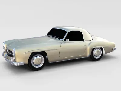 Mercedes 190SL Hard Top rev 3D model