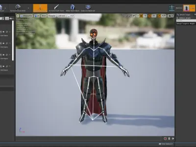 Skeleton Knight  Low-poly 3D model