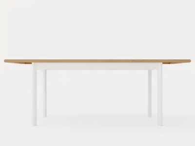 Nice Dining table 210 white Low-poly 3D model