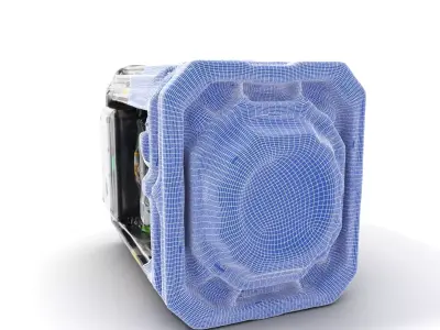 Futuristic Energy Core model pack Low-poly 3D model