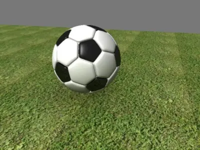 Soccer Ball Low-poly 3D model 2