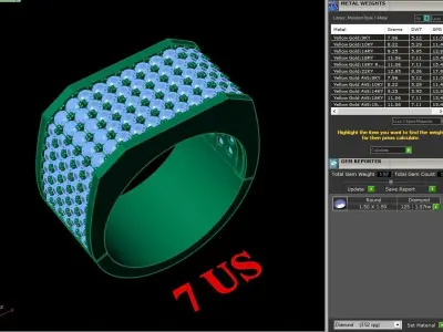 Luxury Men Rings Designs 6MR080 3D print model