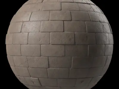 Pavement Materials 108- Concrete Paving - Sbsar Pbr 4k Seamless Texture