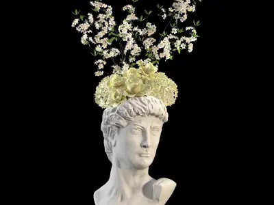 face vase decoration 2 3D model