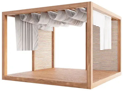 Garden Lounge Structur 06 3D model