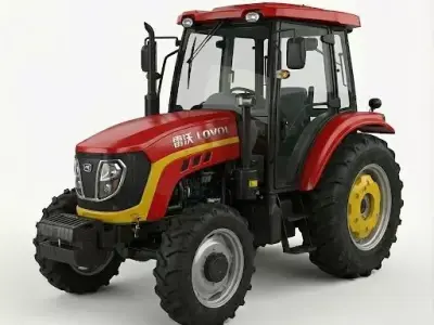 China tractor car 3d model Ai 3D model