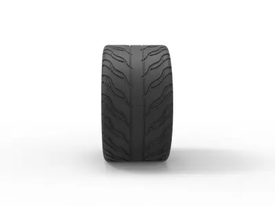 Rear sport wheel 3D print model