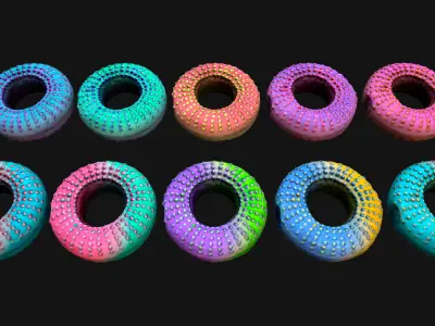 Chew Toy for Pets Dogs Cats Gnawing Ring  Low-poly 3D model