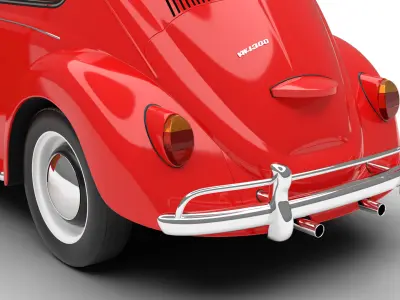 Volkswagen Beetle 1300 1963 HQ 3d model 3D model