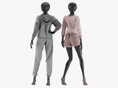 Woman Sport Clothes 3D model