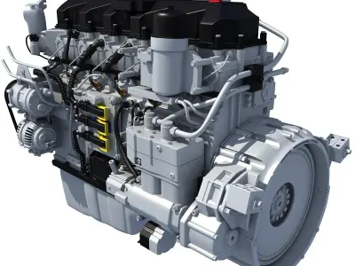 Peterbilt Kenworth DAF Engine PACCAR 3D model