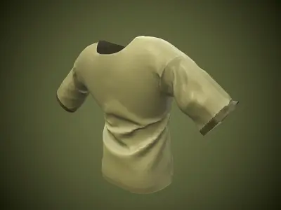 man shirt Low-poly 3D model