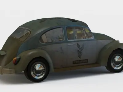 Car bug Low-poly 3D model