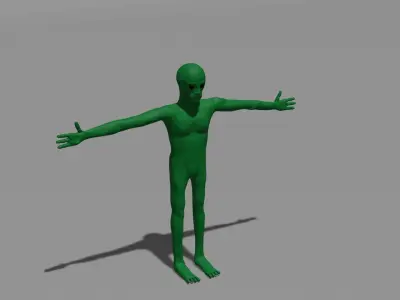 alien Free 3D model purchase
