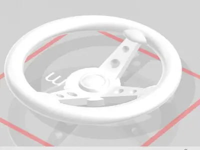 RC Car Drift Racing Steering Wheel 1 10 Accesories 3D print model