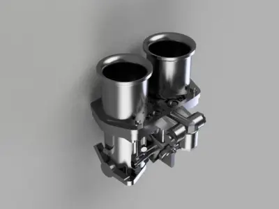 Miniature Carburetor Webber 40 idf - scale 1-8 3D print model