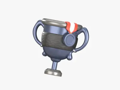 Trophy 3D Illustration 3D model