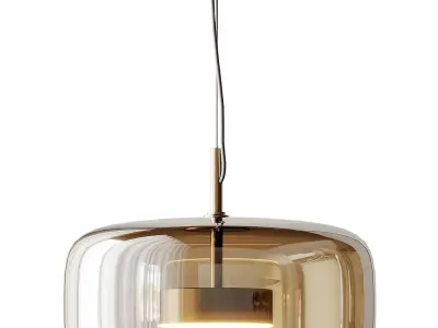 Cognac Glass Luxury Glass Pendant Light 3D model