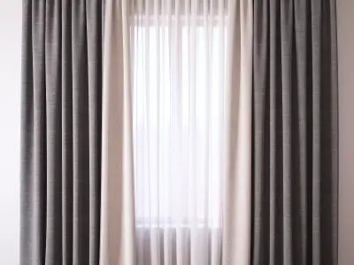 Set 43 Curtains 3D model
