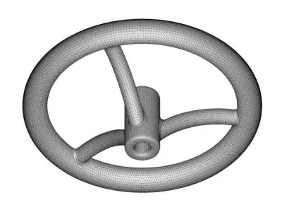 Kids Engineering Steering Wheel 3D print model