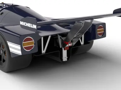 Mercedes Benz C9 Hasegawa 1987 Sauber Kouros Racing 3d model 3D model