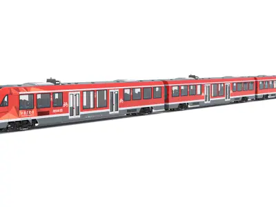 DB Regio Alstom Coradia LINT 81 Train 3D model