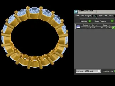 New Ring women model R34 3D model