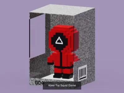 Voxel Toys Squid Game 3D Model Collection
