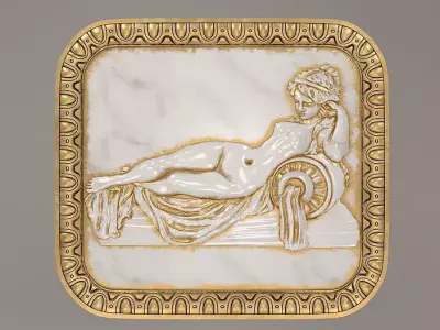 Bas-relief 3D Model for CNC 3D model