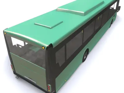 City Bus Low-poly 3D model