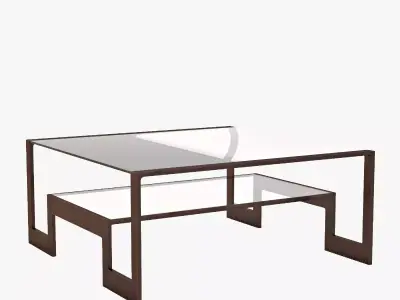 Bolier Modern Luxury Metal Cocktail Table 93018 3D model