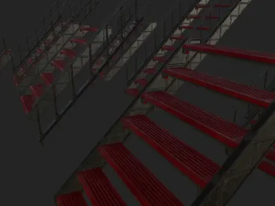 Stairs Pack Low-poly 3D model buy